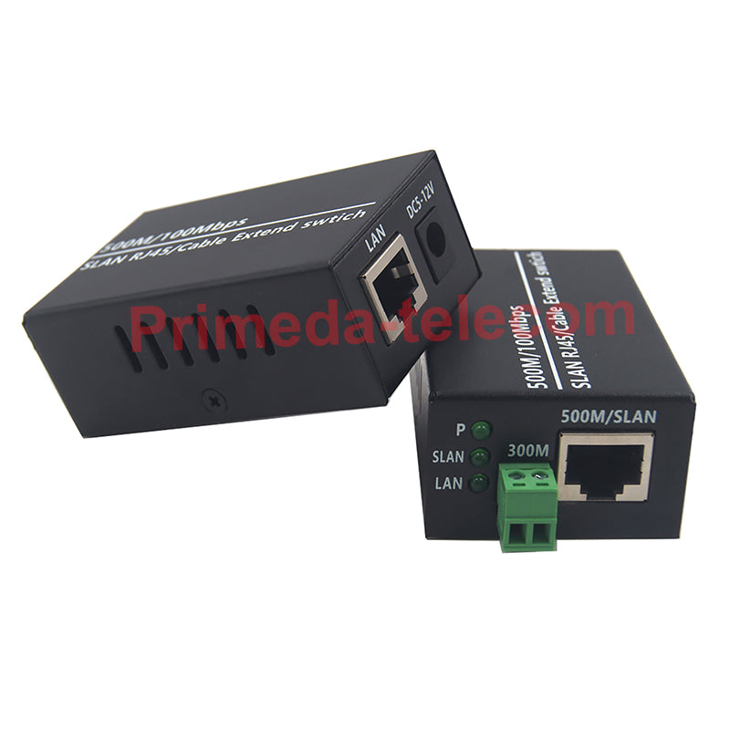IP Ethernet Over Twisted Pair Extenders up to 300M(1000FT),Ethernet Over RJ45 Cat5/6 Network Cable up to 500M (1650FT) for HD Network IP Cameras 2 Pack