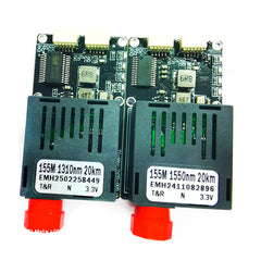 2 Analog Video With 2 TTL Over Fiber Optical Transceiver Module TX 1310 & RX 1550nm FC Singlemode Up 20Km For FPV