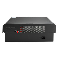 48 Port POTS Telephones And 100M Ethernet Over Fiber Extenders 1 Set - Phone Lines POTS Over Fiber Optic Converter,Single Mode 20Km And Multimode 500m, Support Called Id, Ring And Fax