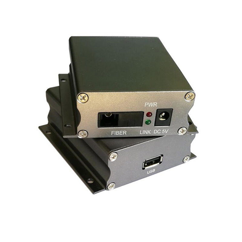 USB2.0 Extenders over Fiber optic USB optical converters adapters SC Singlemode single fiber 500m Multimode 300m A set-KVM control for industry cameras printer scanner