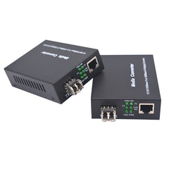 1.25G Bi-Di Gigabit Multi-Mode Fiber Media Converter (A pair), SFP slot, with 2 Bidi SFP LC Fiber Module, MMF, 850nm, up to 550meters – 2 Pack