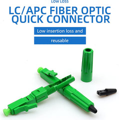 Fiber Quick Assembly Connector LC/UPC LC/APC Fiber Optic Fast Connector 20Pcs