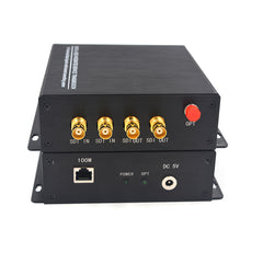 2 Conversores Bidireccionales de Vídeo HD-SDI Audio Ethernet Sobre Fibra un Set, Sin Compresión FC Monomodo 20Km, Soporta 1080P 30Hz Máx Calidad Profesional de Transmisión