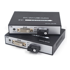 DVI over Fiber Optic Extender with 3.5mm audio, 1080P Full HD DVI Audio Video optical converters,SC Singlemode single fiber Up to 20Km(12.4mi). A set