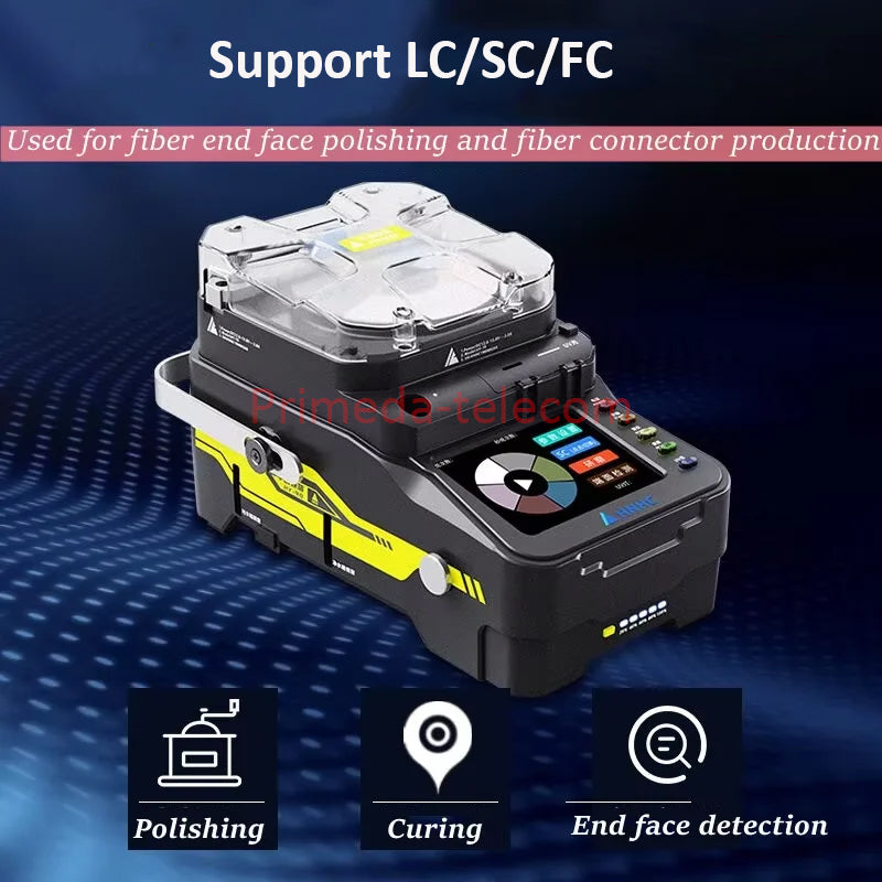 FTTH Fiber Polishing Machine All in one Fiber Detector LC/UPC ,SC/UPC, FC/UPC Optical Grinding Curing Cleaning Tool