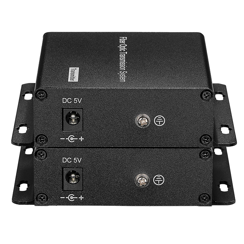 2 port BIDI RCA Audio Fiber Converters,Unbalanced RCA Analog Audio Extender 2 in 2 out