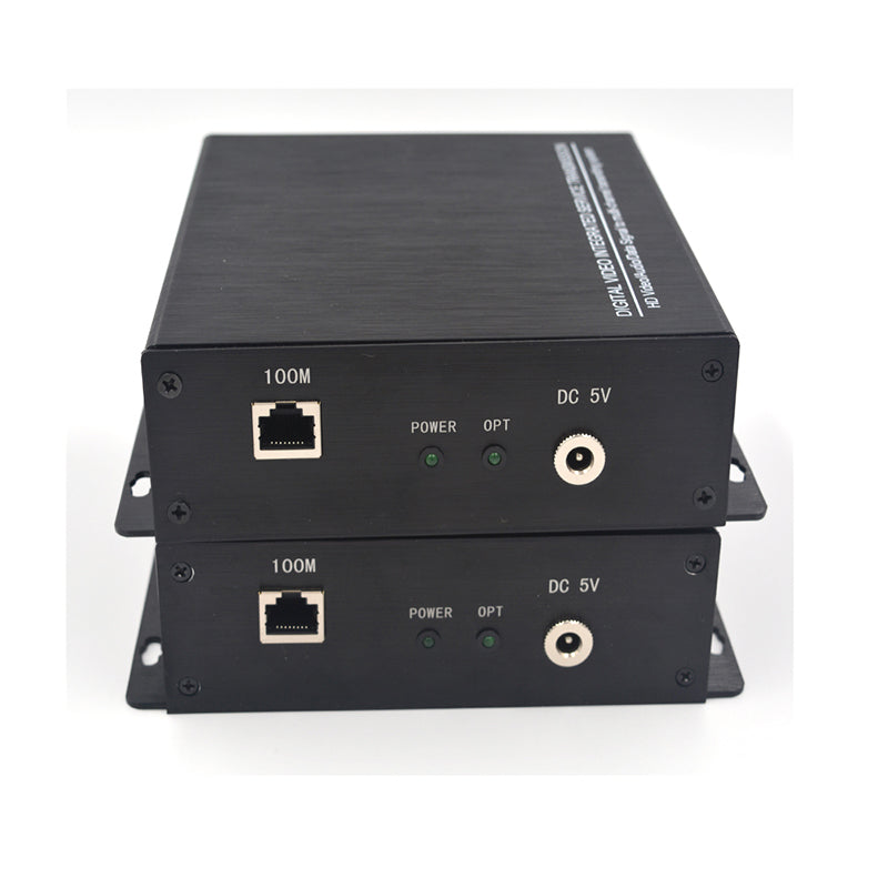 4 channel HD-SDI Video Audio Ethernet over Fiber Converters A Set, Uncompressed FC Singlemode 20Km,Support 1080P 30Hz Max Broadcast professional quality