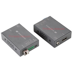4K@60Hz Displayport DP Over Fiber Optic Extender with RS485 RS232 SFP LC Singlemode single fiber up 10km Professional broadcast-grade Zero latency
