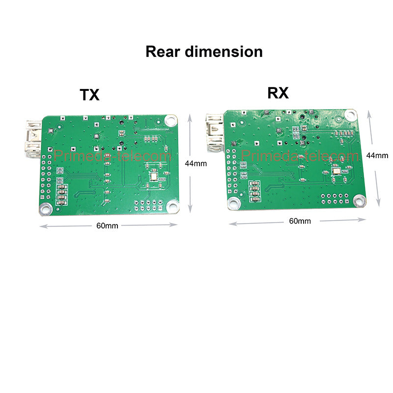 2 Analog Video with 2 TTL data over Fiber optic Converters LC Optical Transceiver Module TX 1310 & RX 1550nm High Speed TTL Up 460Kbps