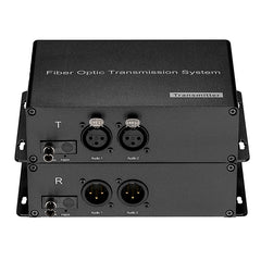 2 XLR Balanced Audio Over Fiber Optic Extender Singlemode Fiber up 20Km LC SFP Include Uncompressed No delay Professional grade Crystal Clear Sound