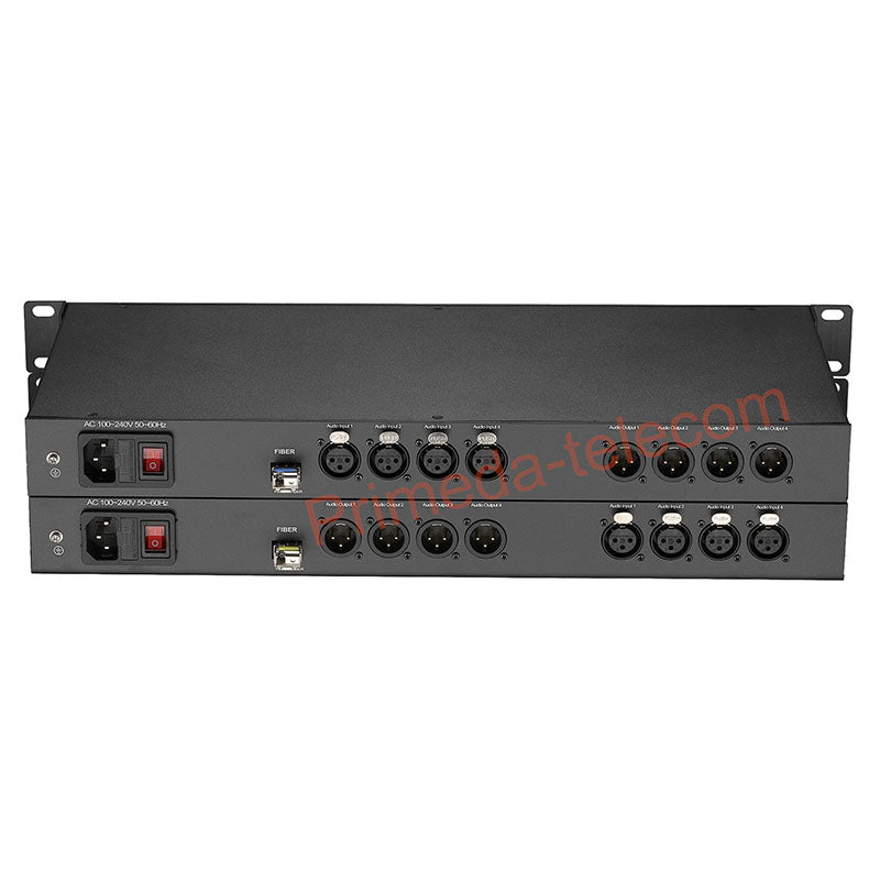 XLR Balanced Audio over Fiber Optic Extender A Pair- Singlemode up 20Km LC SFP Include Uncompressed Broadcast grade Professional Crystal Clear Sound