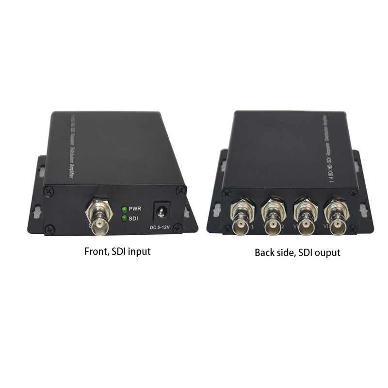 Divisor SDI 1 entrada 4 salidas, adaptador convertidor de vídeo SDI 1x4 compatible con 3G/HD/SD-SDI Calidad de transmisión 1 ud.