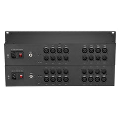 8 Bidirectional XLR Balanced Audio Over Fiber Optic Extender 2U Rack mount- FC/LC/ST Singlemode Fiber up 20Km Uncompressed No delay Professional grade Crystal Clear Sound