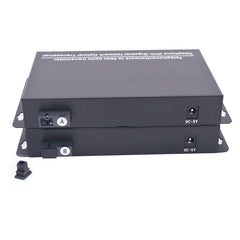 POTS RJ11 Telephone Over Fiber Optic Converters, Gigabit Ethernet RJ45 over Fiber extender 1 Set- SC Singlemode 20Km and Multimode 500m