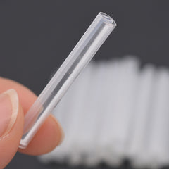 12-Core Quartz Ribbon Fusion Splice Fiber Sleeve Heat Shrink Tube Fully Transparent 50PCS- Clear View for Quick Fault Detection