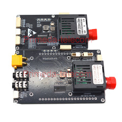 2 Analog Video with 2 TTL CRSF/SBUS over Fiber Optical Transceiver Module,3.5mm Audio interface for Video,XT30 power Singlemode up 20Km-TX/1310 & RX/1550nm