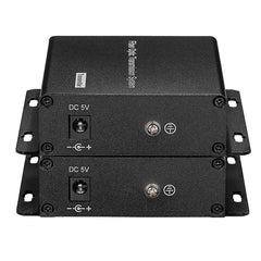 2 port Analog Audio Fiber Converters,Unbalanced RCA over fiber extender for Broadcast 1 pair