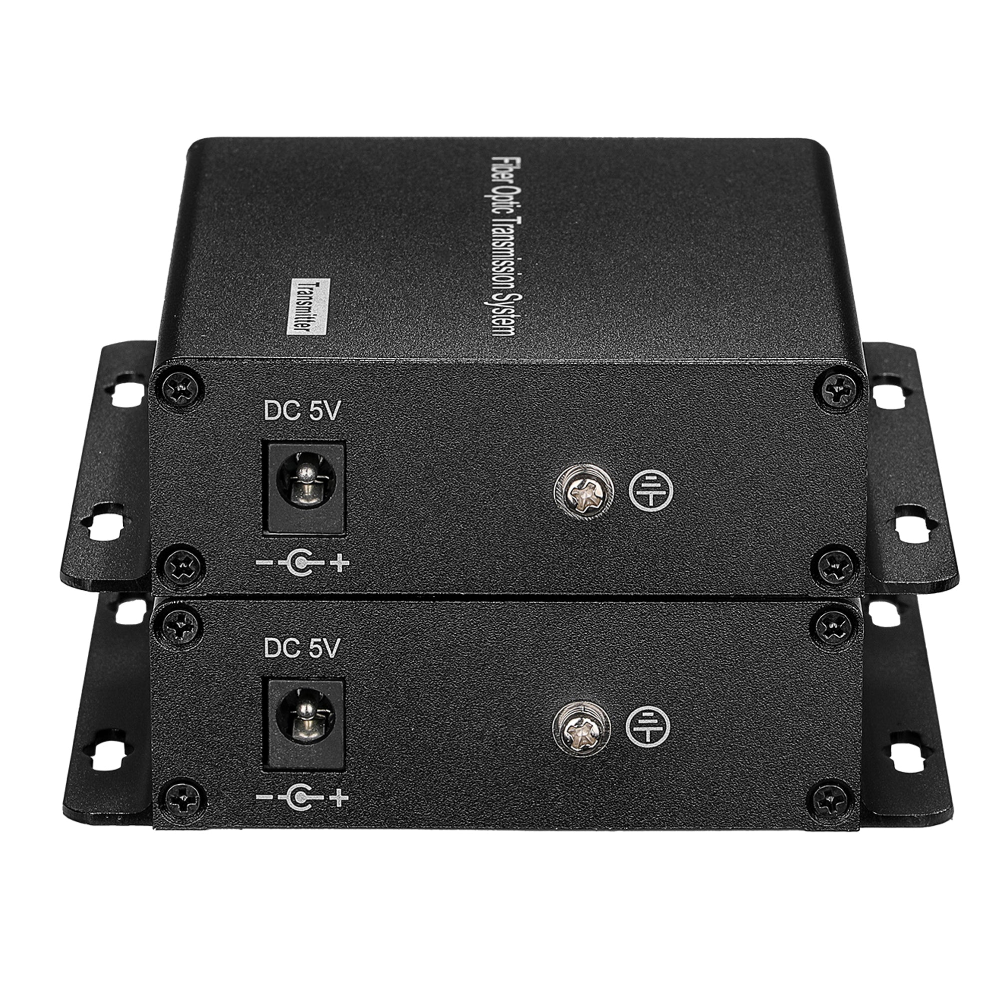 Unbalanced RCA Audio over Fiber Converters- ST Optical module,SM 20Km 1 Pair