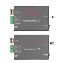 4K@60Hz HDMI Over Fiber Optic Extender 18Gbps High Speed with RS232 SFP LC Singlemode single fiber up 10km Professional broadcast-grade Zero latency