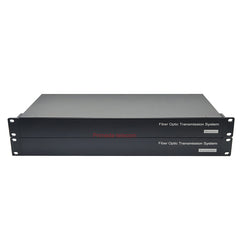 8 Channel XLR Balanced Audio to Fiber Optic Extenders with 48V Phantom 1U Rack mount-LC Single-Mode Single Fiber 20Km SFP Include Uncompressed Professional Crystal Clear Sound