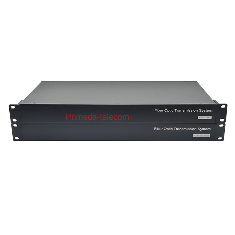 4 Channel Bidirectional XLR Balanced Audio to Fiber Optic Extenders with 48V Phantom 1U Rack mount-LC Single-Mode Single Fiber 20Km SFP Include Uncompressed Professional Crystal Clear Sound