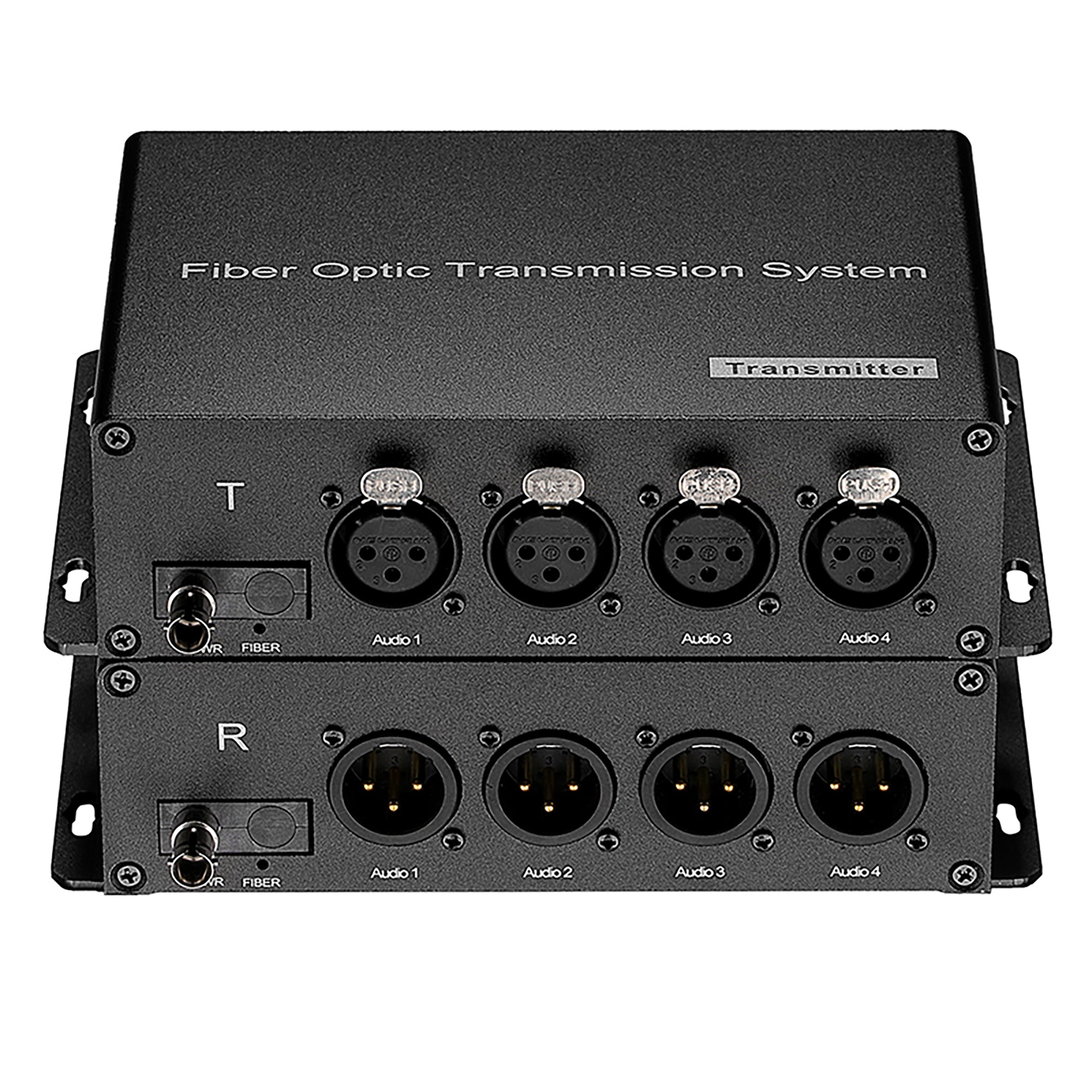 4 XLR Balanced Audio Over Fiber Optic Extender ST Singlemode Fiber up 20Km LC SFP Include Uncompressed No delay Professional grade Crystal Clear Sound