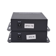 POTS Telephone and 100Mbps Ethernet over Fiber Converters 1 Set - PBX Phone Lines POTS Over Fiber Optic,Single Mode 20Km and Multimode 500m, Support Called id, Ring and Fax