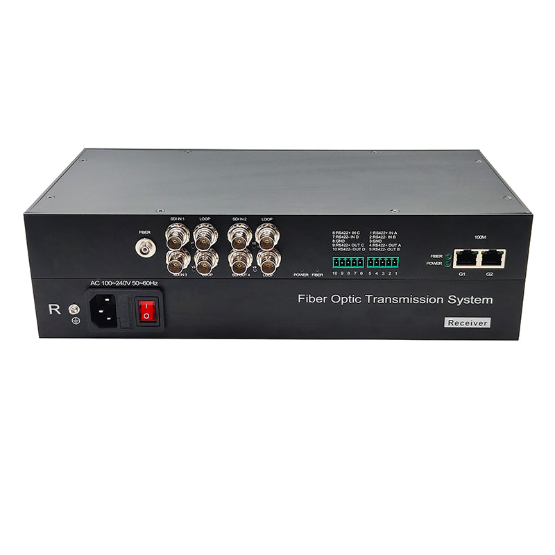 Broadcast 3G SDI/Ethernet/RS422 Over Fiber Optic Media Converters, Uncompressed,HD Video Audio over Fiber Extender, FC Singlemode up 20km High Quality 1 Pair