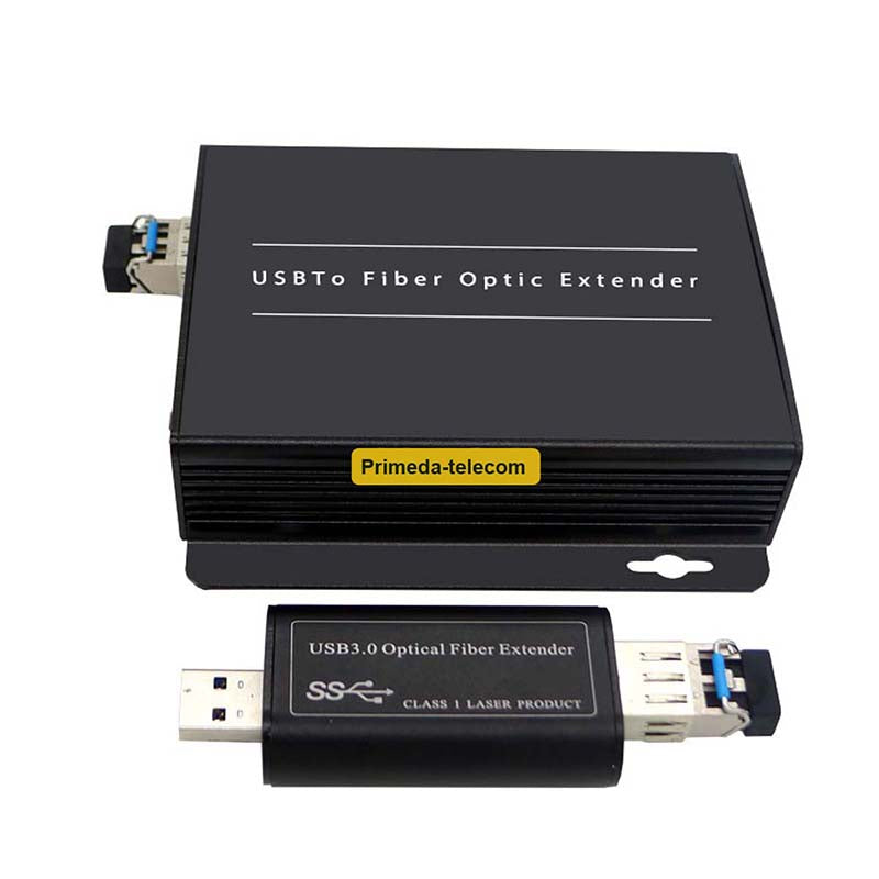 USB3.0 over Fiber Extenders Converters LC Singlemode Fiber up to 250m, SFP transceiver include 1 Set