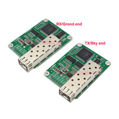 2 Analog Video with 2 TTL data over Fiber optic Converters LC Optical Transceiver Module TX 1310 & RX 1550nm High Speed TTL Up 460Kbps