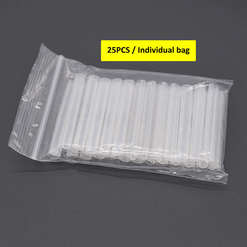 12-Core Quartz Ribbon Fusion Splice Fiber Sleeve Heat Shrink Tube Fully Transparent 50PCS- Clear View for Quick Fault Detection