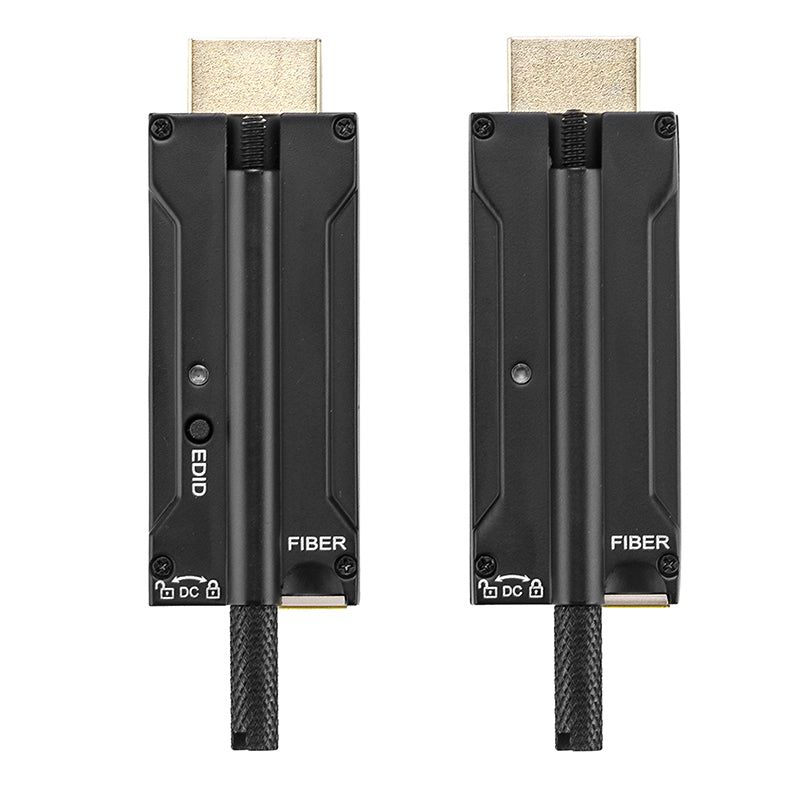 Mini 4K@60Hz HDMI over Fiber Converter, LC Singlemode Single Fiber Up 1Km,EDID,with Lock Uncompressed No Loss High Speed 10Gbps ,A pair