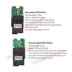 1 Analog Video and 1 TTL over Fiber optic up 20Km, High Speed SC Optical Transceiver Module 1310/1550nm signal fiber converters