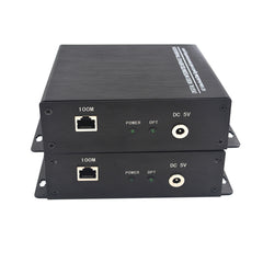 2 Conversores Bidireccionales de Vídeo HD-SDI Audio Ethernet Sobre Fibra un Set, Sin Compresión FC Monomodo 20Km, Soporta 1080P 30Hz Máx Calidad Profesional de Transmisión