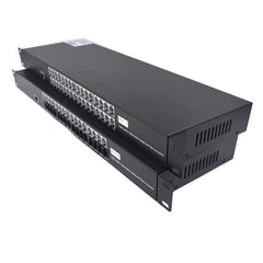32 port Pots Telephones 100M Ethernet to Fiber Extenders 1 Set - PBX Phone Lines POTS Over Fiber Optic Converter,Single Mode 20Km And Multimode 500m, Support Called Id, Ring And Fax