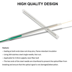Premium Fiber Optic Fusion Splice Protection Sleeves, Heat shrink tube Clear 400pcs