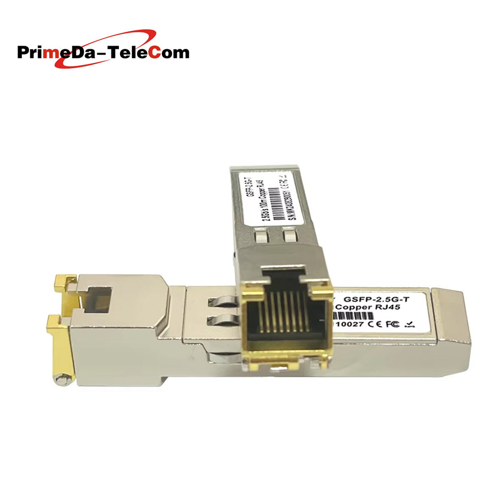 2.5G SFP to RJ45 Copper Optica Module 1.25G/2.5GBase-T 100m RJ45 Port Compatible Mikrotik,HORACO,KEEPLiNK 2.5Gb SFP Fiber Switch, 1PCS