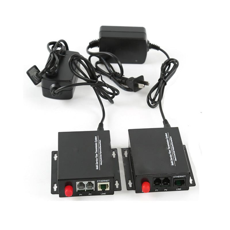 2 Channel POTS Telephone and RJ45 Ethernet over Fiber Optic Extenders 1 Set ,PBX FXO/ FXS phone fiber converters FC Singlemode single fiber 20Km Support Called Id Ring And Fax