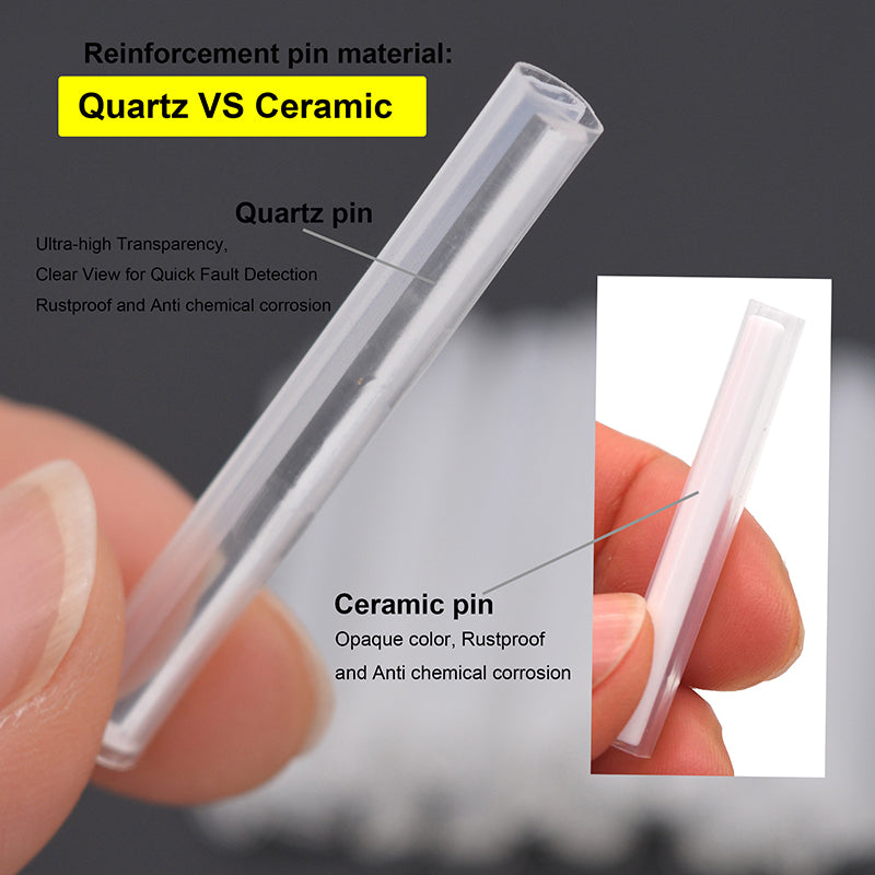 12-Core Quartz Ribbon Fusion Splice Fiber Sleeve Heat Shrink Tube Fully Transparent 50PCS- Clear View for Quick Fault Detection