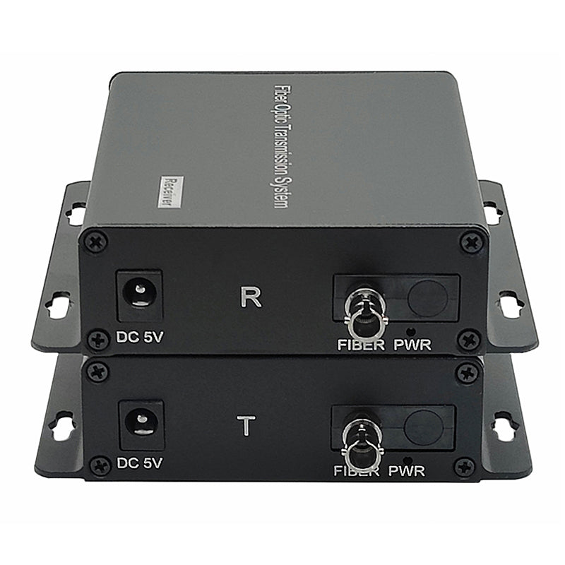 2 Port POTS Telephones Extender over Fiber - Uncompressed Professional Quality PCM Landline Phone Fiber Converter, ST optical transceiver, Singlemode 20Km Multimode 500M -A set Support Called id, Ring and Fax