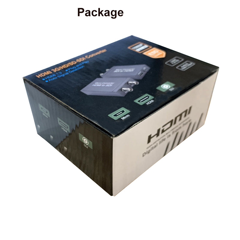 Adaptador Convertidor Micro SDI a HDMI, Soporta 3G HD SDI, 1 Unidad