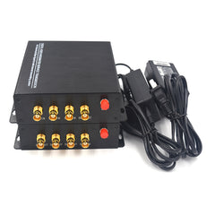 2 Conversores Bidireccionales de Vídeo HD-SDI Audio Ethernet Sobre Fibra un Set, Sin Compresión FC Monomodo 20Km, Soporta 1080P 30Hz Máx Calidad Profesional de Transmisión