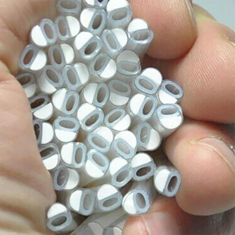 Preshrunk Ribbon Fiber optic fusion splice protection sleeve 40mm Clear 100pcs