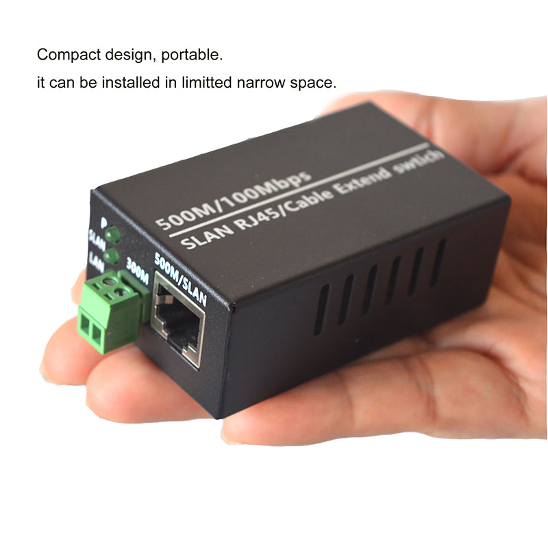 IP Ethernet over Twisted Pair Extenders up to 300M(1000FT),Ethernet Over RJ45 Cat5/6 Network Cable up to 500M (1650FT) for HD Network IP Cameras 2 Pack
