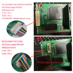 1 IP Network 2 TTL CRSF/SBUS over Fiber Optic Converter digital TX 1310nm/RX 1550nm , FC Singlemode Fiber 20km 40Km 60Km DC6-26V High Speed TTL up 460Kb/S, Anti-interference