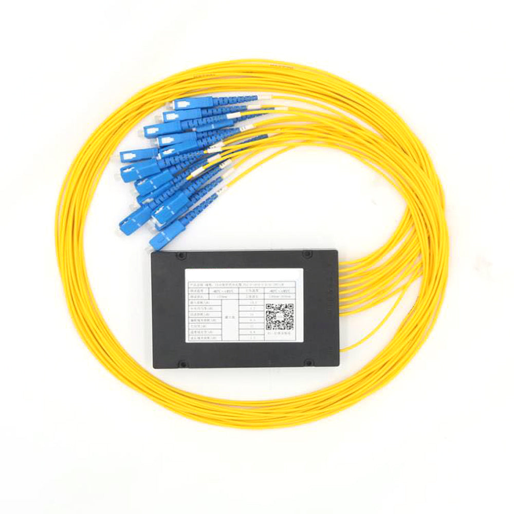 FBT Fiber Optic Splitter Singlemode FC/UPC PLC Splitter Module SM 1M 1x2 1x4 1x8 1x16 1x32 High Reliability