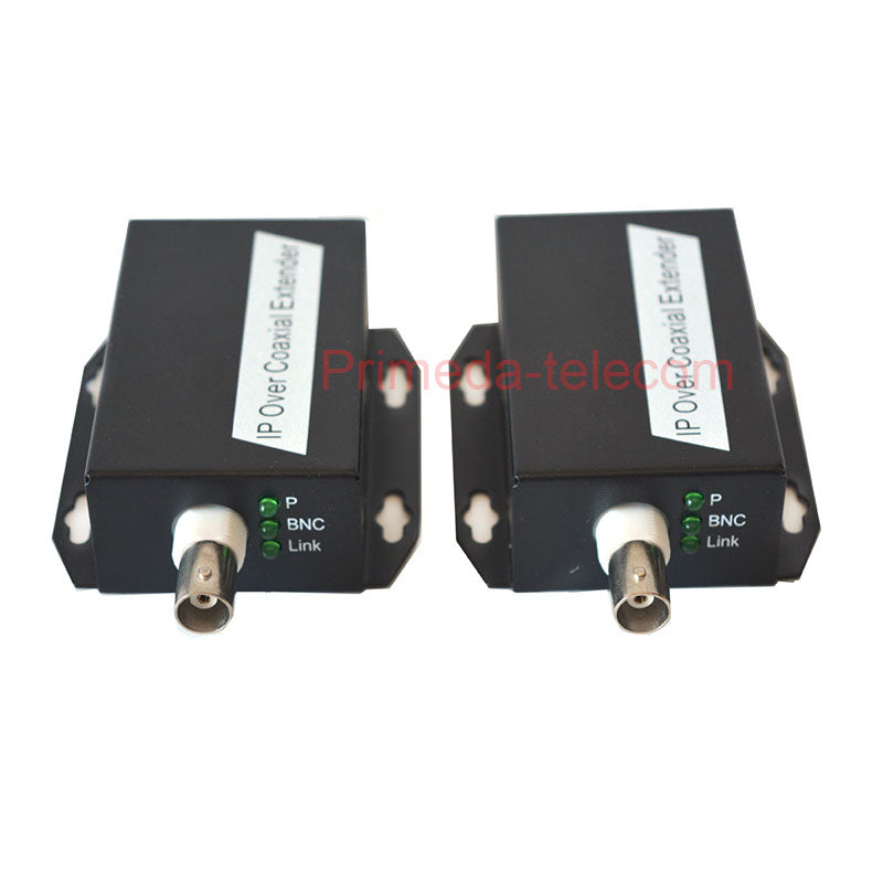 IP Network over Coax coaxial Extender RJ45 Ethernet by Coax Cable Up 300m for elevator monitoring, Support 720P, 960P, 1080P HD IP Network Cameras,2PCS