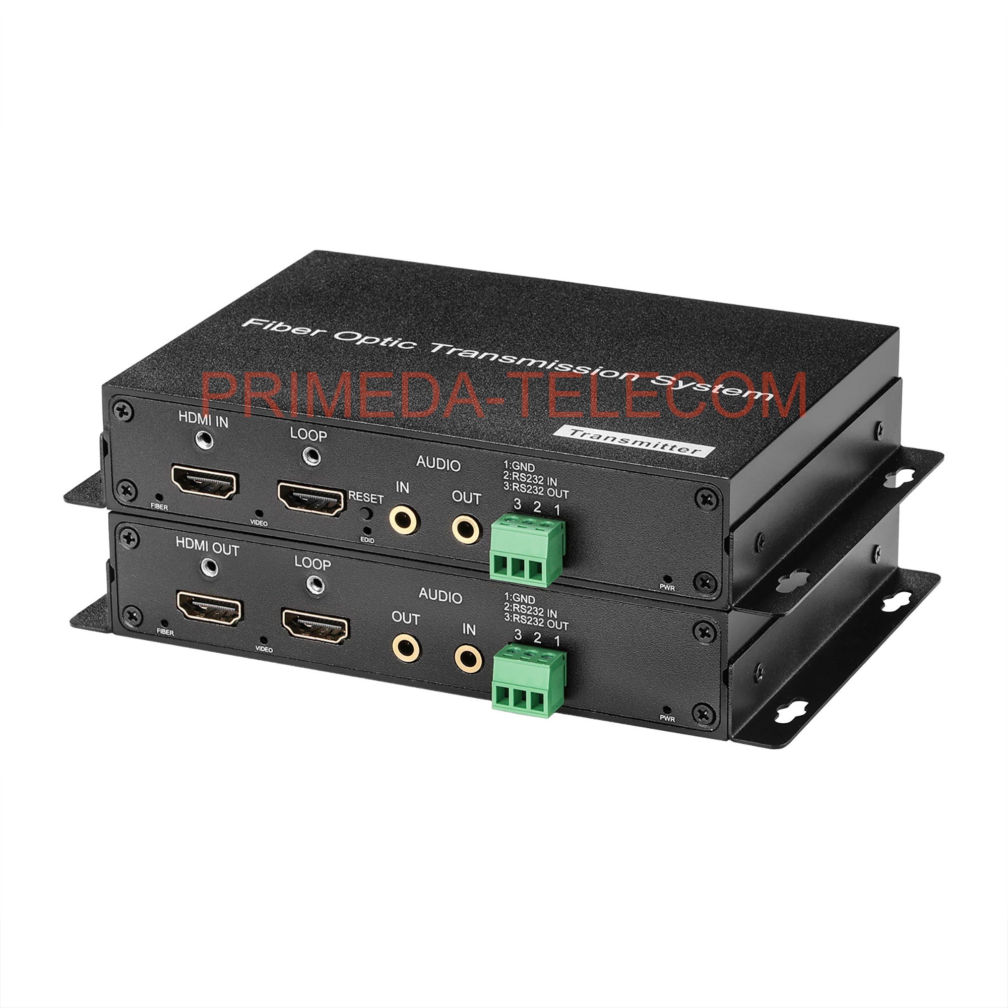 4K HDMI Over Fiber Converter LC with independent 3.5mm audio and RS232 485 Singlemode up 10Km Uncompressed 10G SFP Transceiver Included up 4K@60Hz High quality A Pair