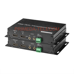 4K HDMI Over Fiber Converter LC with independent 3.5mm audio and RS232 485 Singlemode up 10Km Uncompressed 10G SFP Transceiver Included up 4K@60Hz High quality A Pair