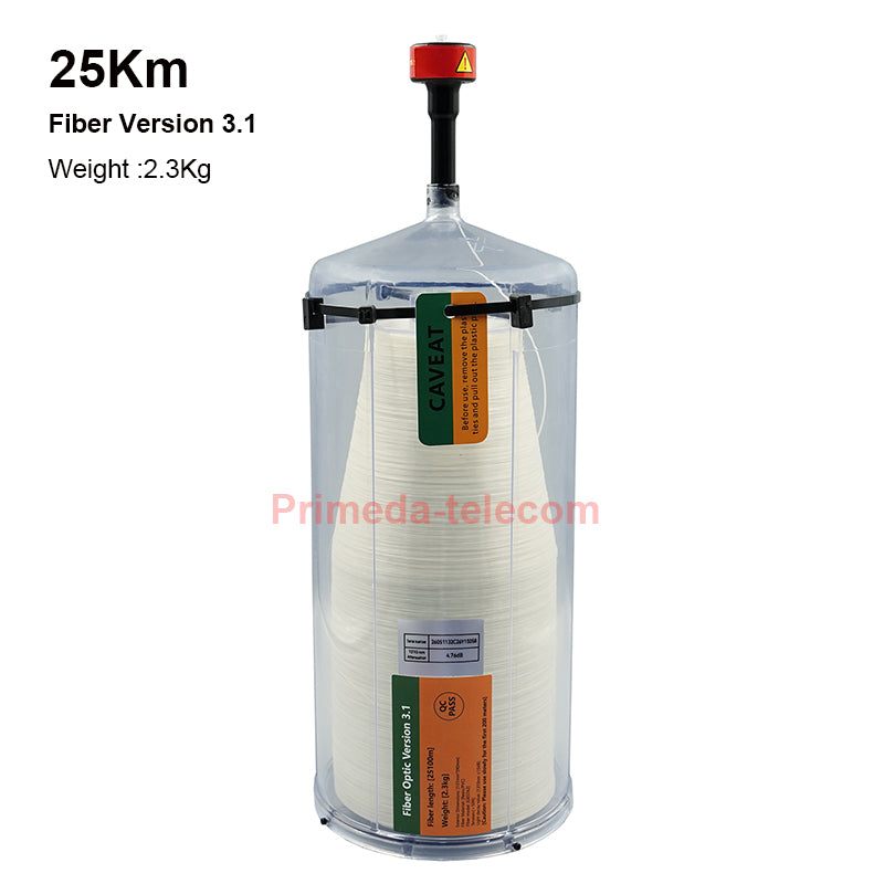 FPV Drones Optical Fiber Image Data Module Relay Extender Optical Link Sky up to 3Km/5Km/10Km/15Km/20km/25Km/30Km of Wired Signal Transmission Anti-Interference